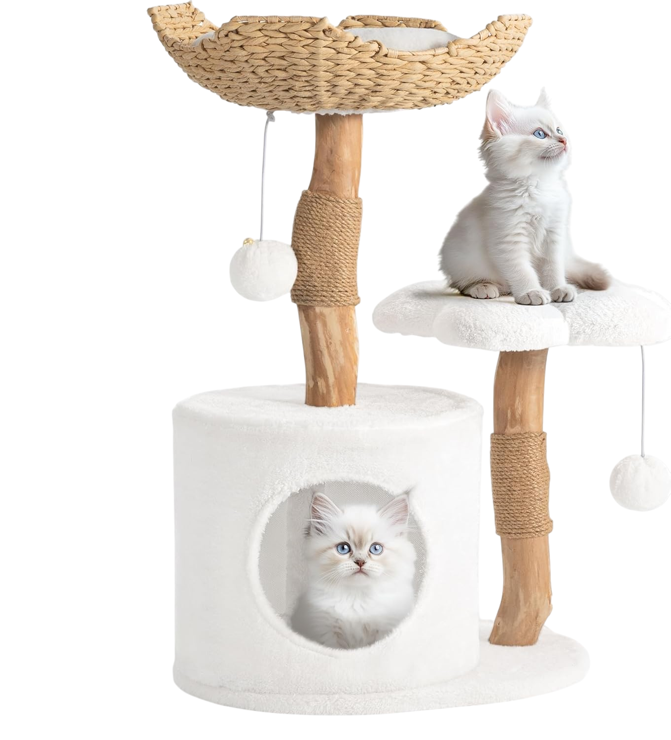 costco cat tree modern 26.3in aesthetic wood white