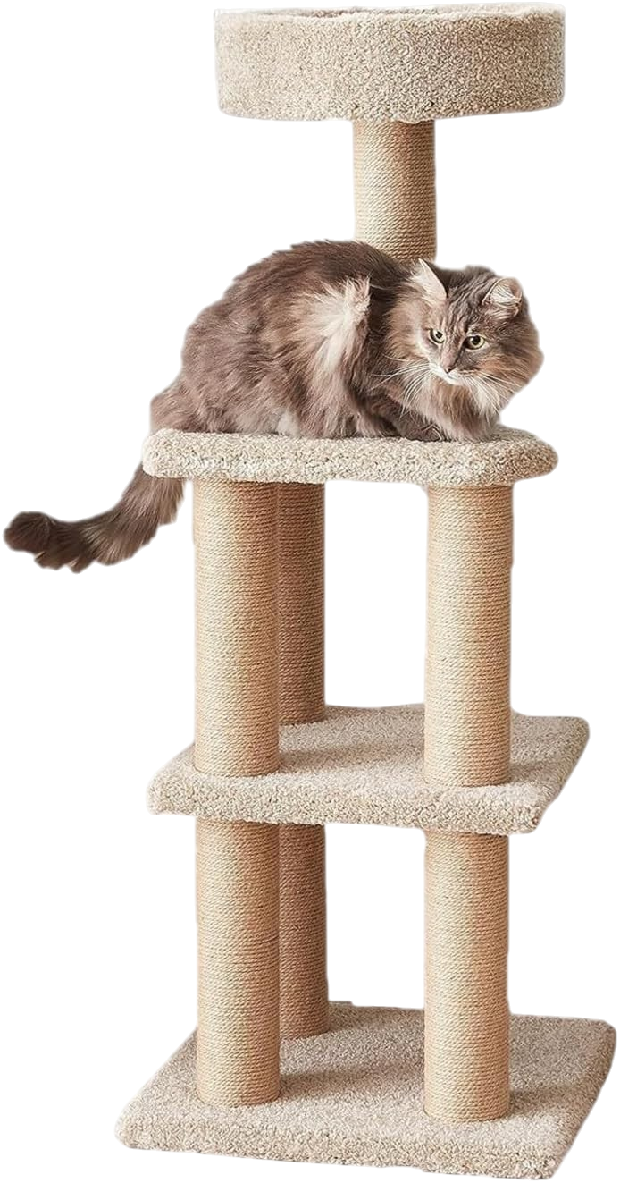costco cat tree basics 45.9in climbing tower beige